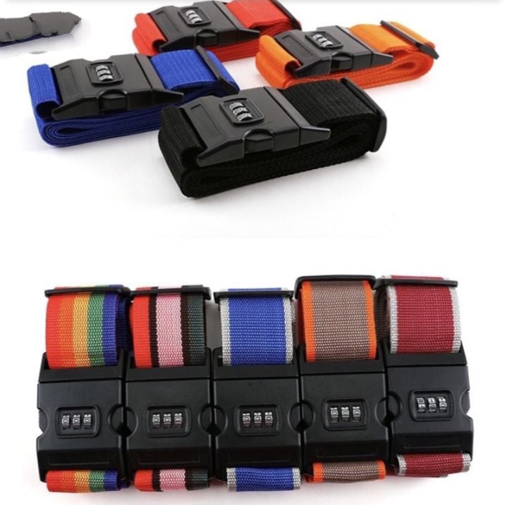 Picture of Adjustable Nylon Luggage Strap One Size Colourful Multicolor 