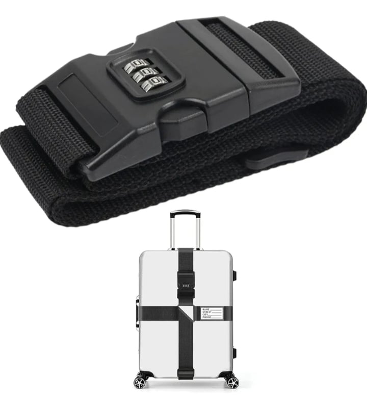Picture of Adjustable Nylon Luggage Strap One Size Colourful Multicolor 