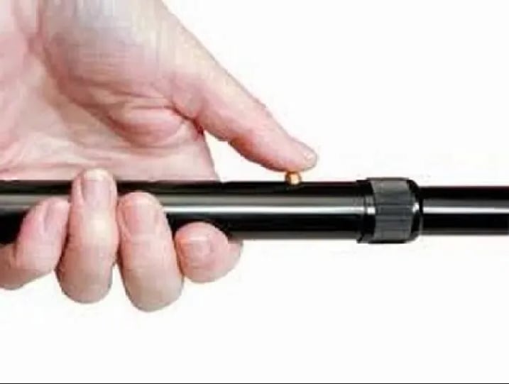 Picture of Adjustable Walking Stick 2 Section Stable Anti-Skid Crutch Old Man Hiking Multicolor 