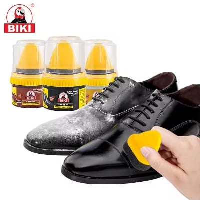 Picture of Leather Repair Cream Liquid Shoe Polish, Liquid Shoe Shine, Natural Cream Leather Shoe Polish, Protects Leather from Scuffs and Scratches. Yellow 35