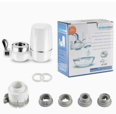 Picture of Kitchen Water  Filter Tap Water Purifier Ceramic Water Purifier with Replacement Filter (White)  