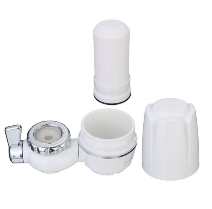Picture of Kitchen Water  Filter Tap Water Purifier Ceramic Water Purifier with Replacement Filter (White)  