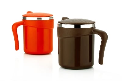 Picture of Tea/Coffee Mug with Lid 100 ml | Stainless Steel Tea/Coffee Mug | Sustainable Mug to Carry Hot & Cold Beverage | Travel Mug for Tea and Coffee Multicolor 