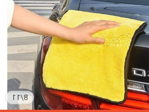 Picture of Microfiber Towel Car Microfiber Cloth Wash Towel Microfiber Cleaning Cloth Car Wash Drying Towel Auto Detailing Yellow 