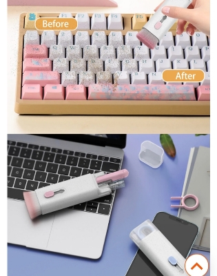 Picture of 7-in-1 Keyboard Cleaning Tools Kit: The Essential Cleaning Tool for Keyboard and Earphones Multicolor 