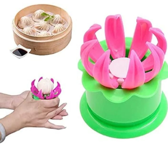 Picture of Momo Maker Heavy Pastry Steamed Stuffed Bun Pie Dumpling Making Mould Multicolor 