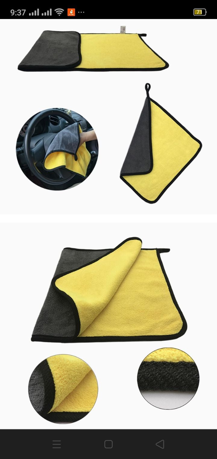 Picture of 1 Pc Microfiber Towel Car Microfiber Cloth Wash Towel Microfiber Cleaning Cloth Car Wash Drying Towel Multicolor 