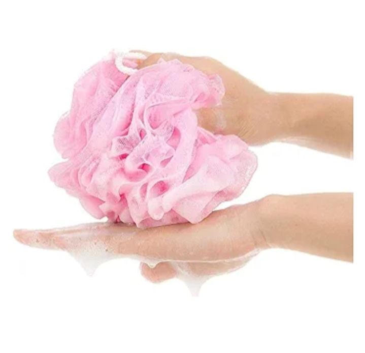 Picture of 2 Pcs bath Puff Loofah Flower Bath Shower Wash Sponge Sponges,Soft Bath Puffs for Body Wash,Bathing Loofahs Random Colors Multicolor 