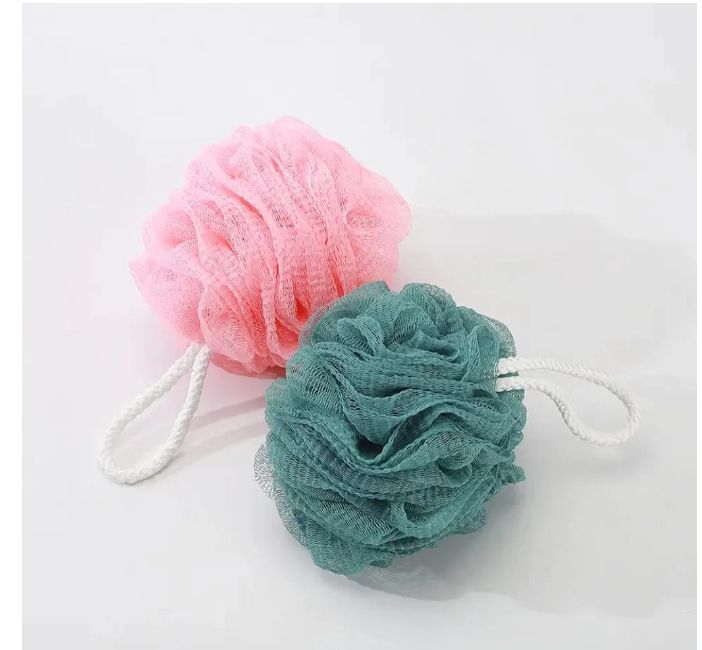 Picture of 2 Pcs bath Puff Loofah Flower Bath Shower Wash Sponge Sponges,Soft Bath Puffs for Body Wash,Bathing Loofahs Random Colors Multicolor 