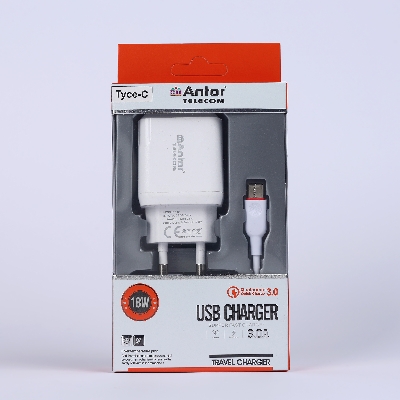 Picture of 18W Type C Fast charger মোবাইলে ফাস্ট চার্জিং লেখা আসে প্রতি  মিনিটে এক পার্সেন্ট করে চার্জ হয়