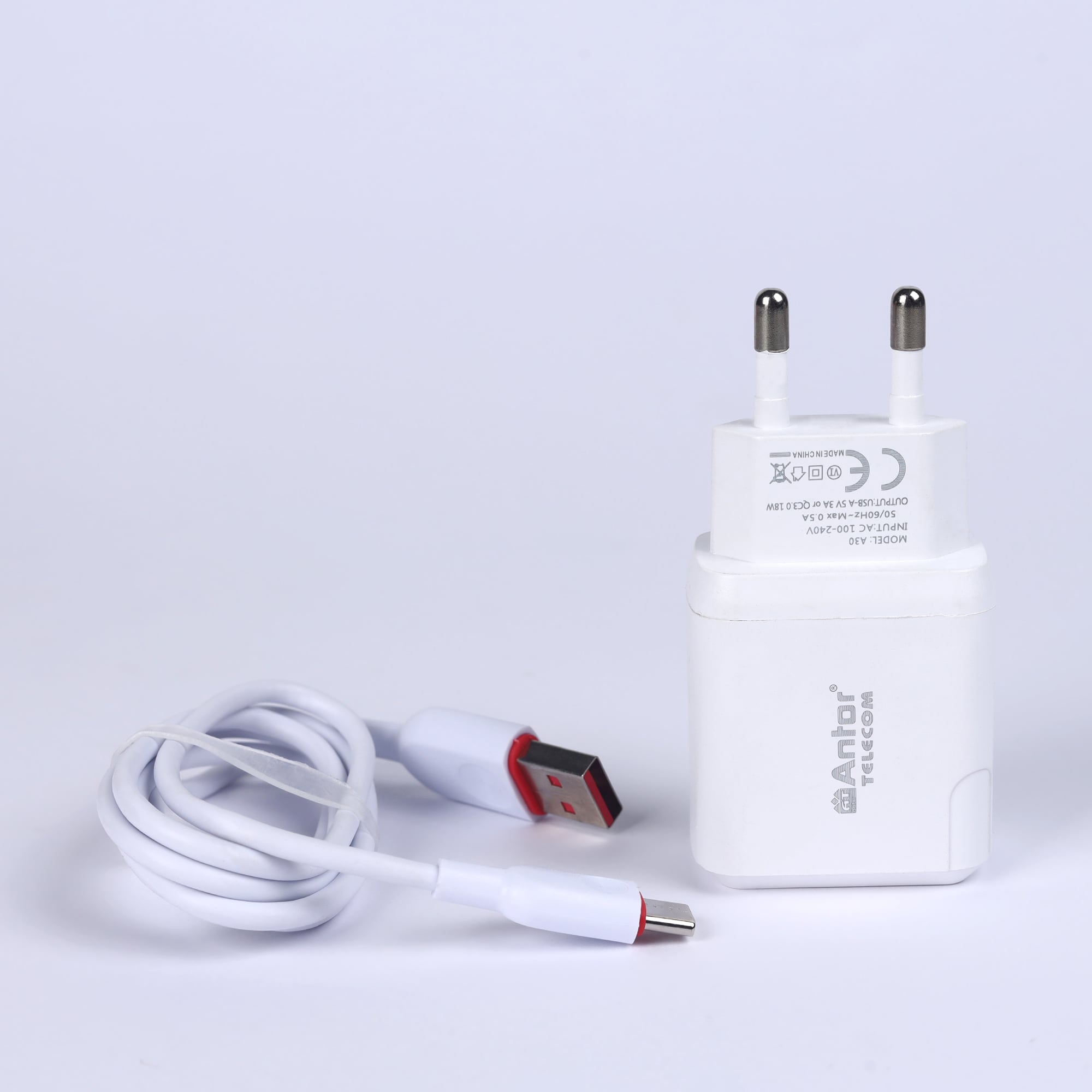 Picture of 18W Type C Fast charger মোবাইলে ফাস্ট চার্জিং লেখা আসে প্রতি  মিনিটে এক পার্সেন্ট করে চার্জ হয়
