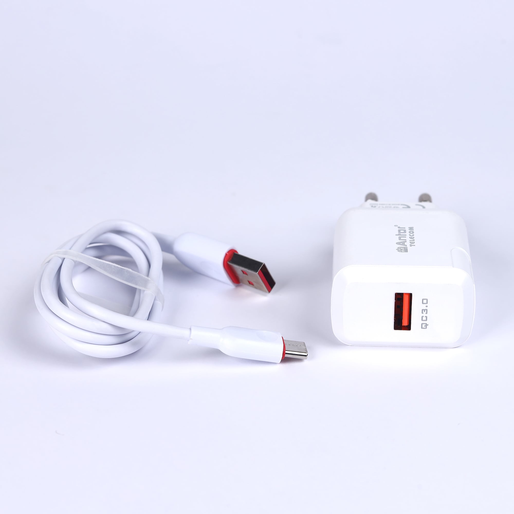 Picture of 18W Type C Fast charger মোবাইলে ফাস্ট চার্জিং লেখা আসে প্রতি  মিনিটে এক পার্সেন্ট করে চার্জ হয়