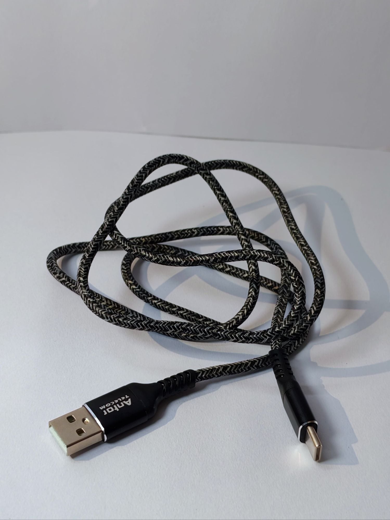 Picture of 45W Type B Super (Metal) Fast Data Cable মোবাইলে ফাস্ট চার্জিং লেখা আসবে
