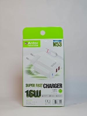 Picture of 16W Type B Fast charger  প্রতি মিনিটে এক পারসেন্ট করে চার্জ হবে মোবাইল ফুল চার্জ হলে অটোমেটিক লাইট চেঞ্জ হবে