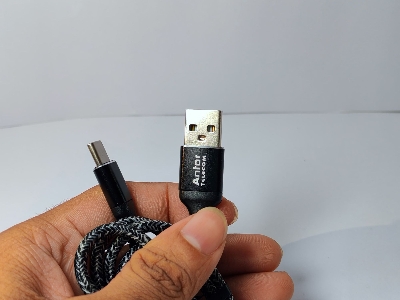 Picture of 45W Type C  Super (Metal ) Fast Data Cable মোবাইলে ফাস্ট চার্জিং লেখা আসবে
