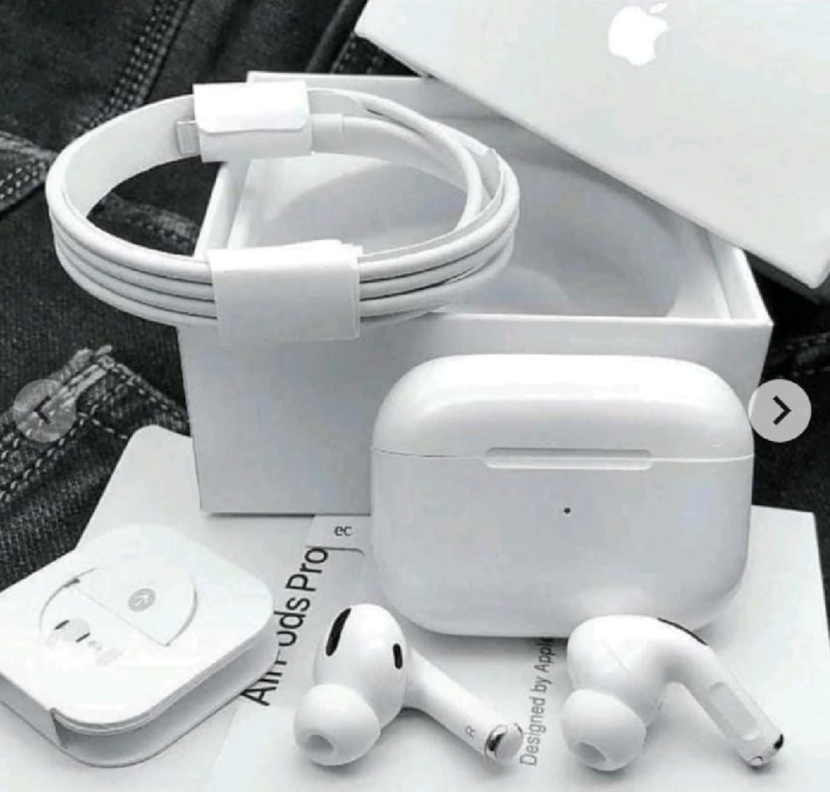 Picture of AirPods Pro 2nd genaration Made in Dubai Wireless Charging Bluetooth Earbuds