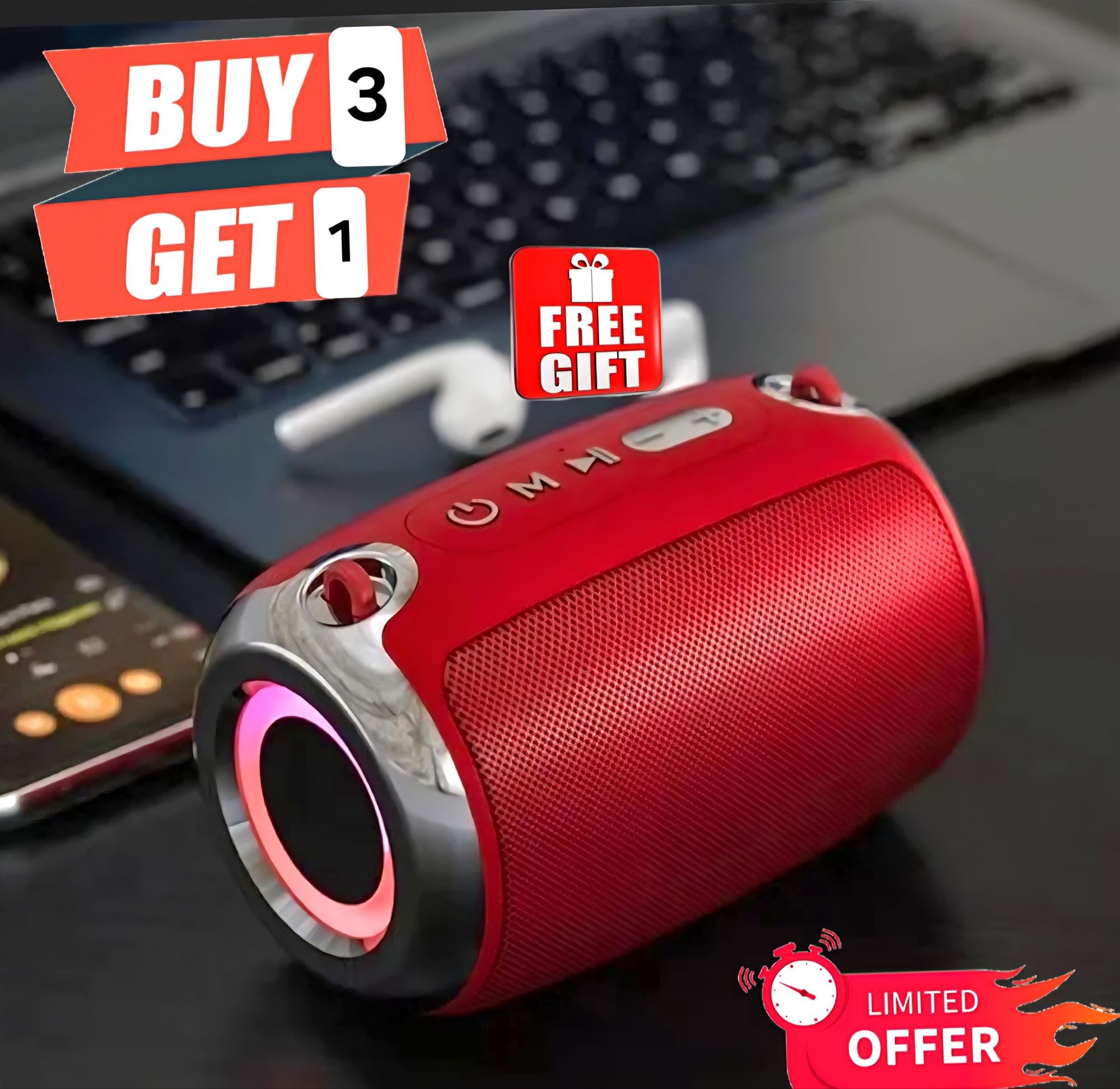 Picture of Bluetooth speaker card wireless subwoofer outdoor car audio small Bluetooth speaker