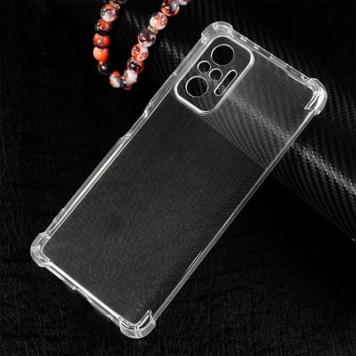 Picture of Xiaomi Redmi Note 10 pro /note 10 pro max ShockProof Airbag Anti-Burst Scratch Proof Transparent TPU Mobile Back Case
