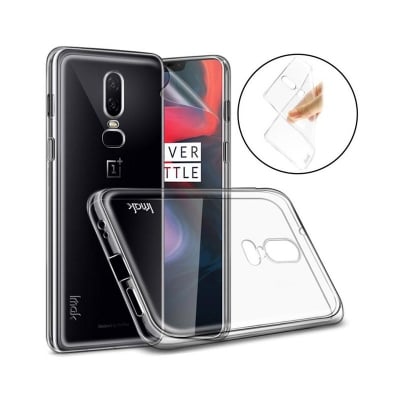 Picture of transparent  back cover for one plus 6