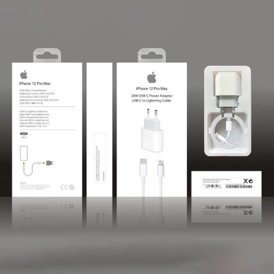 Picture of iPhne Fast Wall 20 watts USB, Type-c Fast charging cable for 12 pro max/12 pro/12/11 pro max/11 pro /11/xs max/s /xr/8 plus/7/6