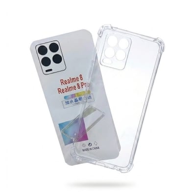 Picture of clear transparent back cover for realme 8 / realme 8 pro 4g