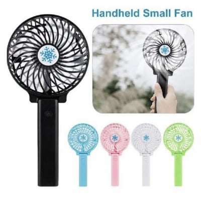 Picture of New Mini Rechargeable Usb Charging Portable Handheld 3 Gear Speed Desktop Fan - Charger Fan