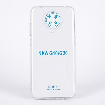 Picture of clear transparent back cover for nokia g10 / g20