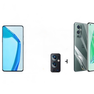 Picture of for one plus 9 pro (3-in-1) combo pack ( back poly+ camera lens protector +screen protector)