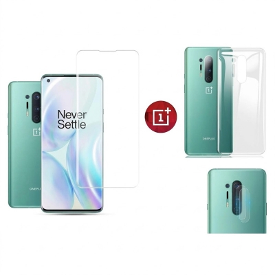 Picture of for one plus 8pro (3-in-1) combo pack (back poly+screen protector+camera lens protector
