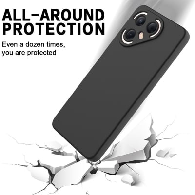 Picture of For Tecno Pova 7 Pro Back Cover Soft Original Square Liquid Silicone Phone Case Full Cover
