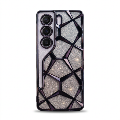 Picture of For Tecno Camon 40  Luxury Glitter Daimond Case Back Cover Ultra Thin Soft Luxury Square Phone Case For Tecno Camon 40  Back Case