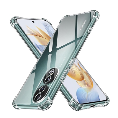 Picture of Back Cover For Honor 90 5G Perfect Fitting Hybrid Edge To Edge Bumper Protection Transparent Back Cover For Honor 90 5G - Transparent