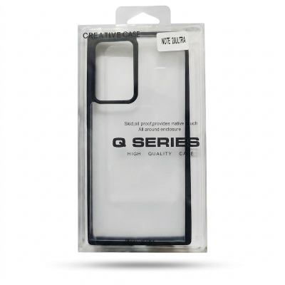 Picture of For Samsung Galaxy note 20 Ultra Luxury Premium Quality Antibacterial Q-Series Clear Case Samsung transparent Back Case Cover