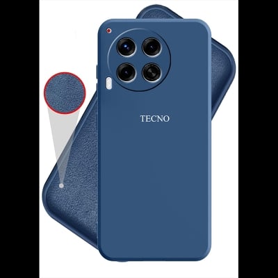 Picture of For Tecno Camon 30 Luxury Shockproof Camera Protective Liquid Soft Silicone Case Back Cover