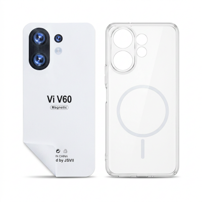 Picture of for vivo v60 hard anti yellow back cover