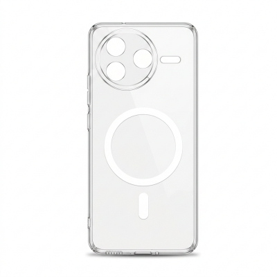 Picture of Xiaomi Poco F7 Pro / Xiaomi Redmi K80 Anti Yellow Magsafe Unique Case For Xiaomi Poco F7 Pro / Xiaomi Redmi K80 Clear Hard Transparent Phone Back Cover case