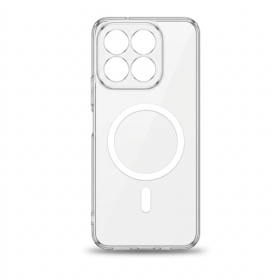 Picture of Honor X6C Anti Yellow Magsafe Unique Case For Honor X6C Clear Hard Transparent Phone Back Cover case