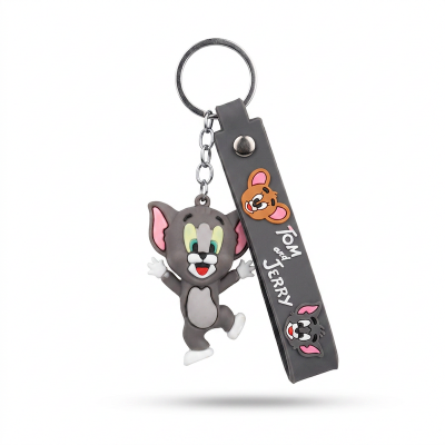 Picture of Tom and Jerry Cute Anime Cartoon Pendant Keyring Car keychain