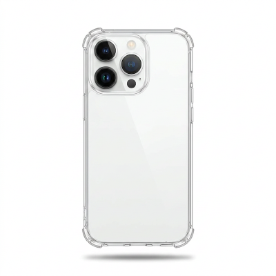 Picture of Case for Poco F6 / Redmi Turbo 3 Clear TPU Four Corners Military-Grade Protection Cover Transparent Soft funda
