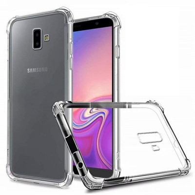 Picture of Cover Case Transparent for Samsung Galaxy J6 Plus|Four Corners Protection|Camera Protection Back Cover Case for Samsung Galaxy J6 Plus -Transparent