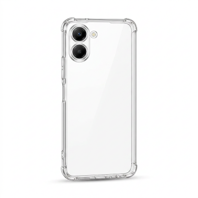 Picture of Tecno Spark Go 3 Back Cover Transparent Case | Clear TPU Shockproof Case with Four Corner Protection & Raised Camera Guard | Slim Protective Mobile Phone Cover for Tecno Spark Go 3