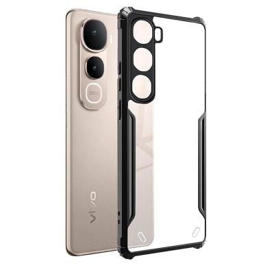 Picture of SPAZY CASE® Vivo Y400 Pro Back Cover | Transparent Crystal Clear Hard PC Back Case with TPU Bumper, Drop Protection Case Cover for Vivo Y400 Pro