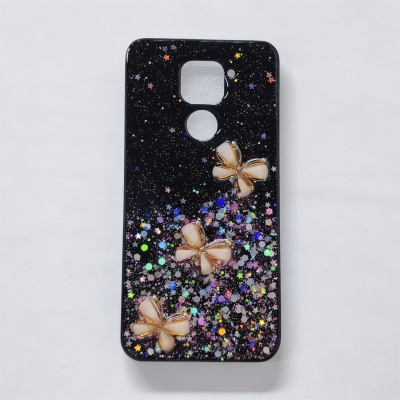 Picture of for redmi note 9 lady butterfly back cover