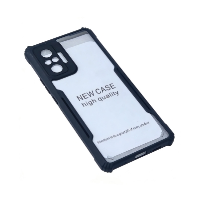 Picture of Redmi Note 10 Pro / Redmi Note 10 Pro Max Edge-Reinforced Shockproof Cushion Back Clear Hybrid Transparent Hard Cover Casing - Redmi Note 11 Back Cover (Back Case Cover For Smartphone)