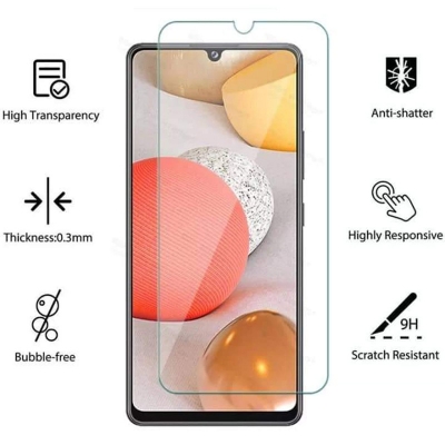 Picture of 3 in 1 case + tempered glass + camera lens protector for samsung galaxy A12/f22