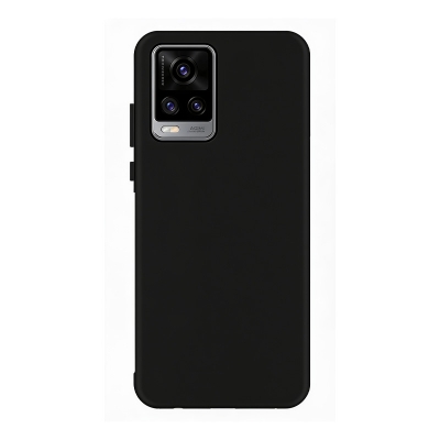 Picture of Vivo V21E 4G MATTE BLACK FLEXIBLE TPU CASE SLIM COVER - SHOCKPROOF