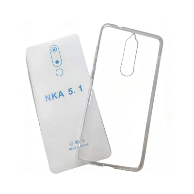 Picture of Clear Soft Transparent Flexible Back Cover For Nokia 5.1 - Phone Back Cover