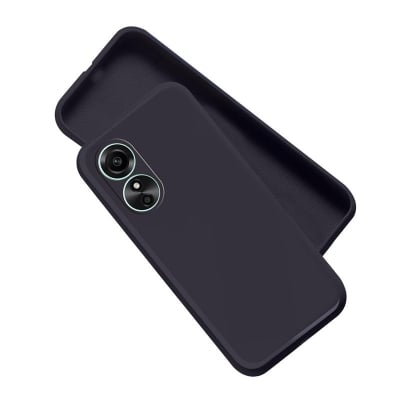Picture of For OPPO A17 Liquid Silicone Soft Gel Rubber Shockproof Back Cover