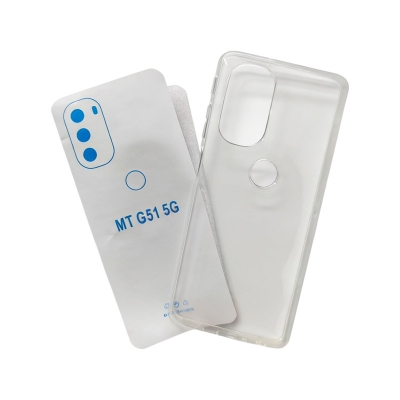 Picture of TRANSPARENT BACK COVER FOR Motorola Moto G51 5G