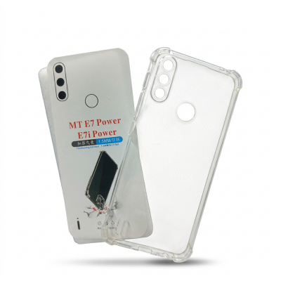 Picture of Motorola E7 Power/motorola e7i power Premium Silicone Case Crystal Clear Soft TPU Ultra-Thin Transparent Flexible Protective Mobile Phone Back Cover